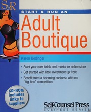 Start & Run an Adult Boutique (Start & Run Business Series)